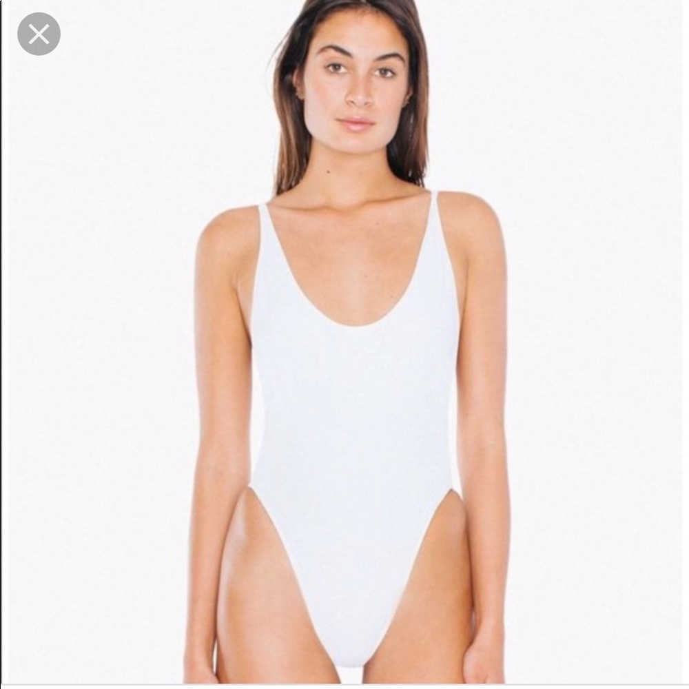 American apparel tricut one piece swimsuit